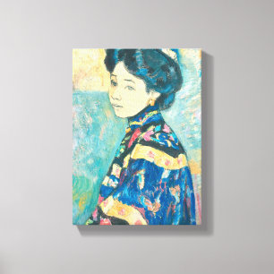 Portrait der japanischen Frau (von Fujishima Takej Leinwanddruck