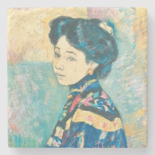 Portrait der japanischen Frau (von Fujishima Takej Steinuntersetzer