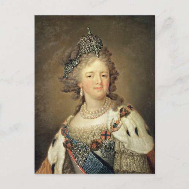 Portrait der Kaiserin Maria Fyodorovna Postkarte (Vorderseite)