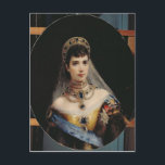 Portrait der Kaiserin Maria Fyodorovna Postkarte<br><div class="desc">Portrait der Kaiserin Maria Fyodorovna | von Konstantin Egorovich Makovsky | Art Location: Regional Art Museum,  Irkutsk | Russische Künstlerin | Image Collection number: BAL231453</div>