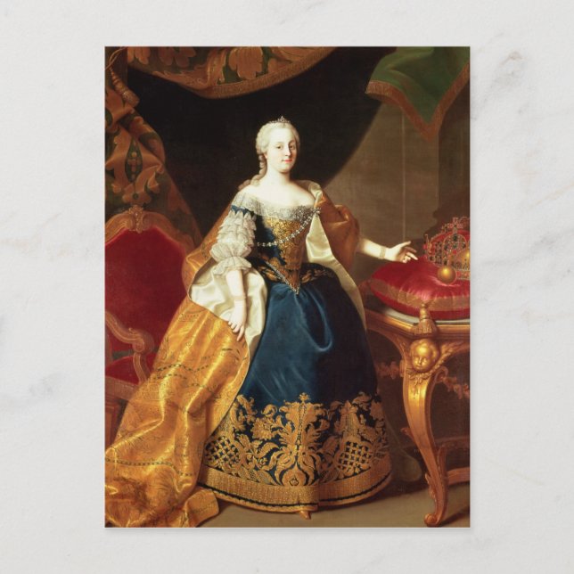 Portrait der Kaiserin Maria Theresa Postkarte (Vorderseite)