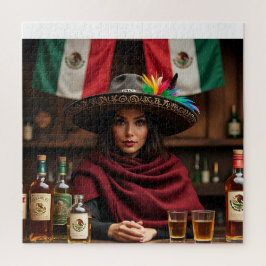 Portrait der mexikanischen Cantina — Frau in Charr