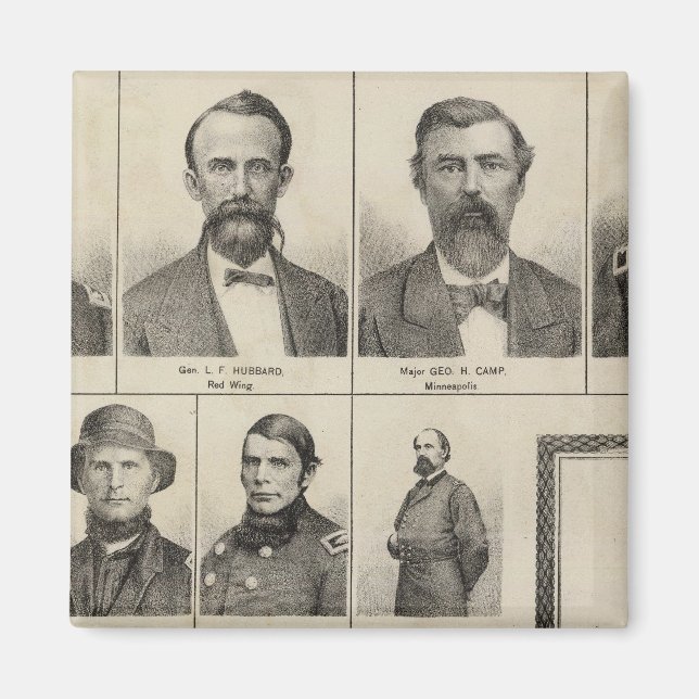 Portrait der Militärmänner, Minnesota Magnet (Vorne)