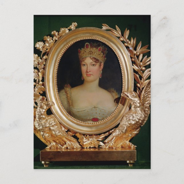 Portrait der österreichischen Kaiserin Marie-Louis Postkarte (Vorderseite)