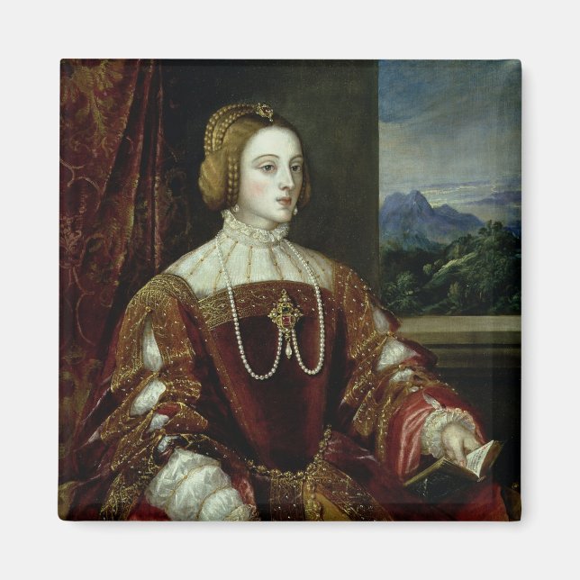 Portrait der portugiesischen Kaiserin Isabella Magnet (Vorne)