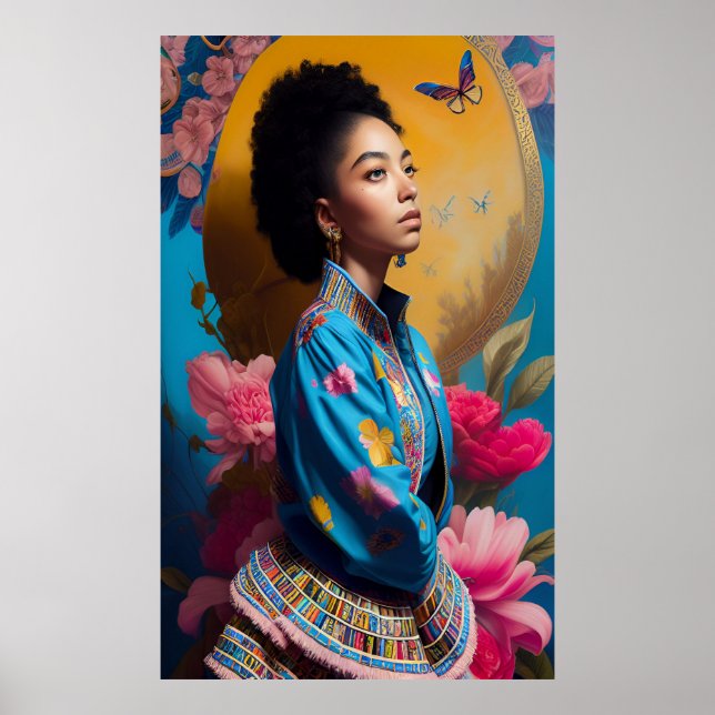 Portrait der Prinzessin Tsonga Poster (Vorne)