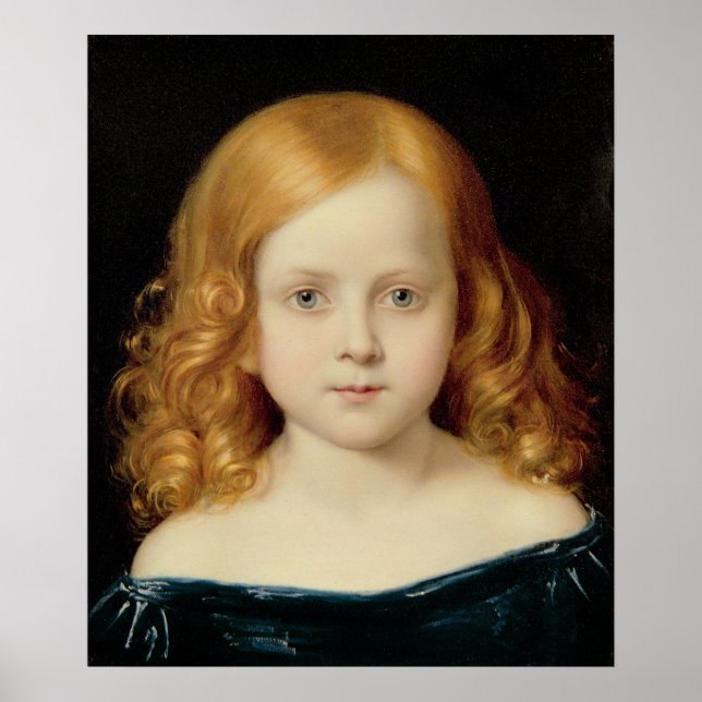 Portrait der Tochter des Künstlers Poster (Vorne)