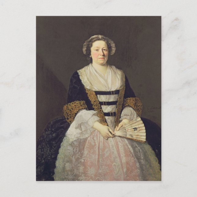 Portrait der unbekannten Frau Postkarte (Vorderseite)