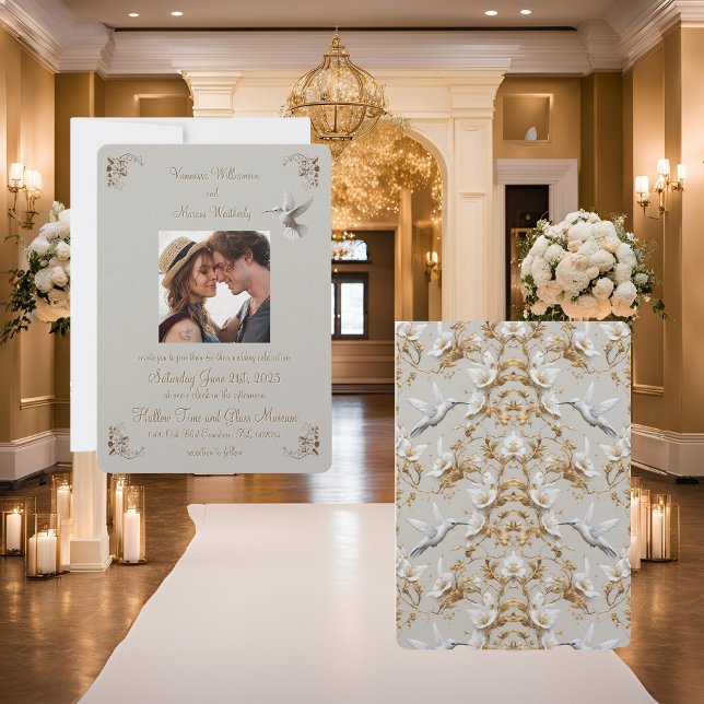 Portrait der White Hummingbird Collection Einladung (Von Creator hochgeladen)