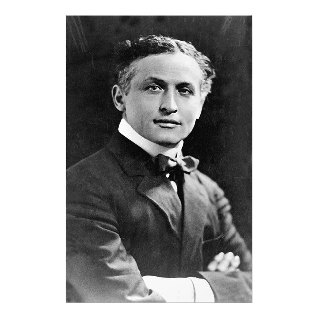 Portrait des amerikanischen Magician Harry Houdini Fotodruck (Vorne)