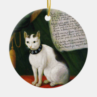 Portrait des Cat Armellino Keramik Ornament