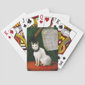 Portrait des Cat Armellino Spielkarten