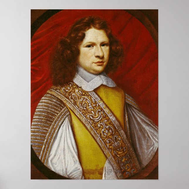 Portrait des Coeffier de Ruze d'Effiat Marquis Poster (Vorne)