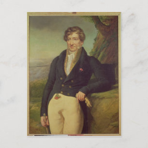 Portrait des französischen Zoologen Postkarte