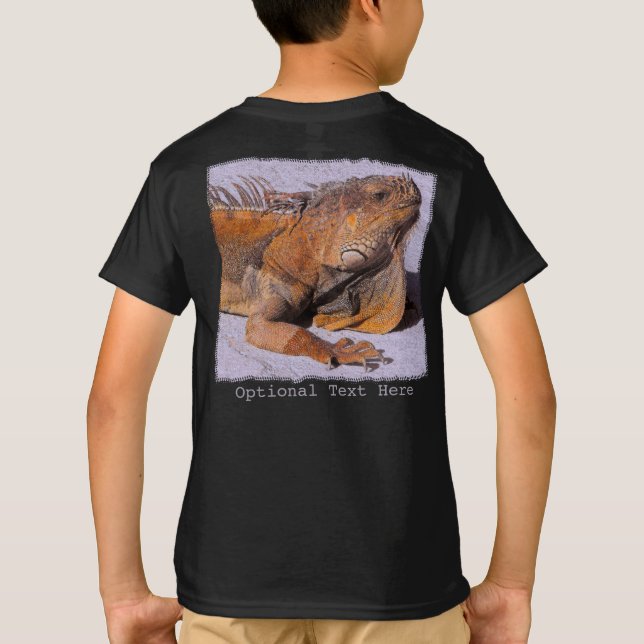Portrait des Iguana-T - Shirt (Rückseite)