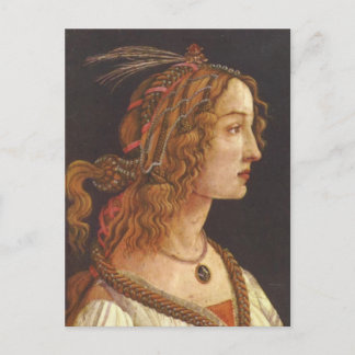 Portrait des jungen Simonetta Vespucci Postkarte