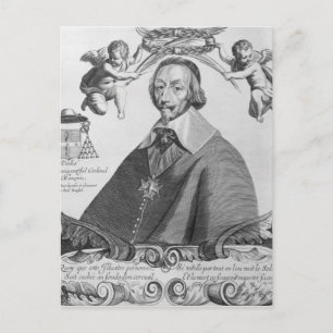Portrait des Kardinals von Richelieu Postkarte