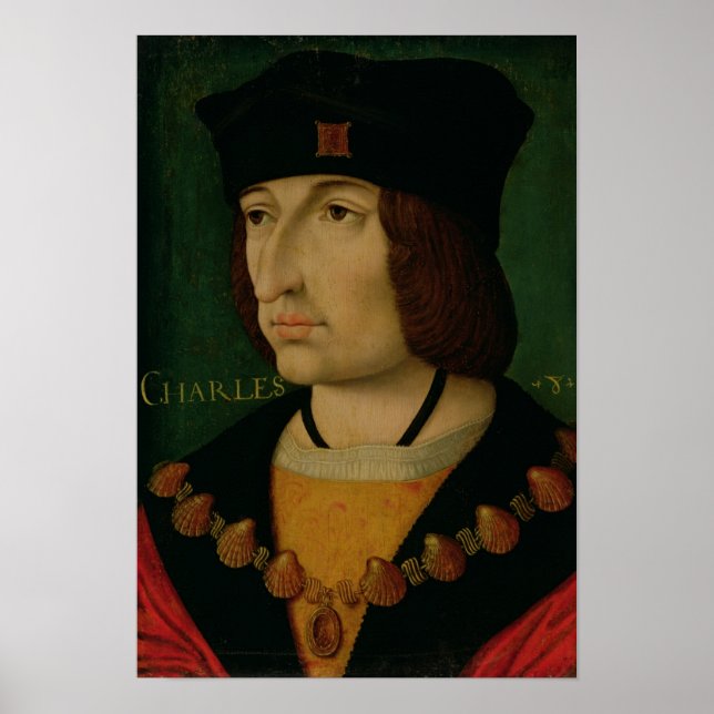 Portrait des Königs von Charles VIII. Poster (Vorne)