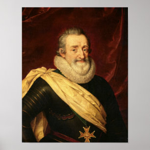 Portrait des Königs von Henri IV, Frankreich Poster