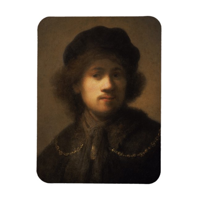 Portrait des Künstlers als junger Mann | 1629-31 Magnet (Vertikal)