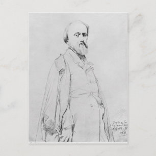 Portrait des Malers Hippolyte Flandrin Postkarte