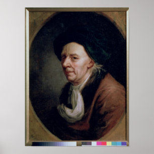 Portrait des Mathematikers Leonard Euler Poster