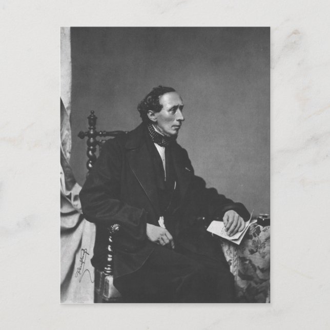 Portrait des Schriftstellers Hans Christlich Ander Postkarte (Vorderseite)