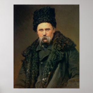 Portrait des ukrainischen Autors Poster