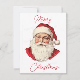 Portrait des Weihnachtsmannes Mitteilungskarte
