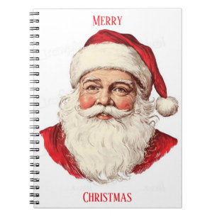 Portrait des Weihnachtsmannes Notizblock