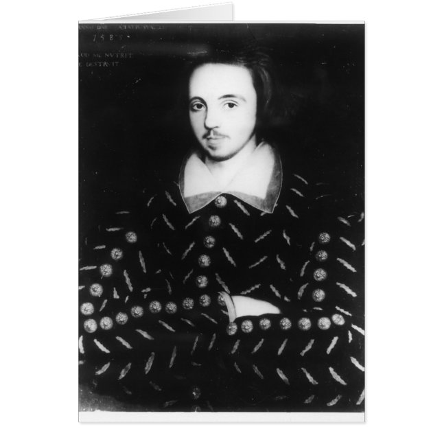 Portrait dit être Christopher Marlowe (Devant)