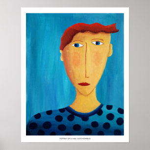 Portrait d'un homme Impression d'art de peinture c