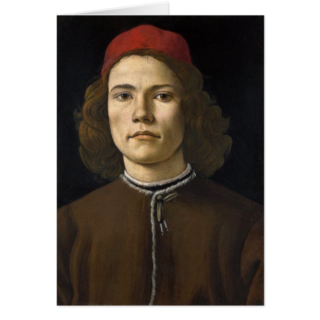 Portrait d'un jeune homme par Botticelli (Devant)