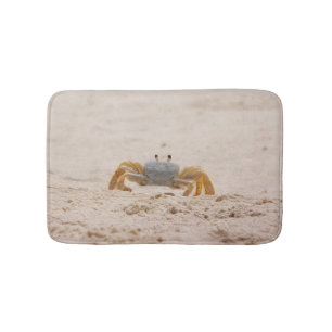 Portrait d'un tapis de bain de crabe de fantôme