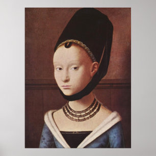 Portrait d'une affiche de jeune fille