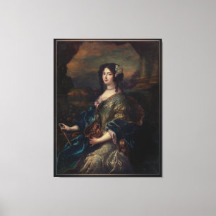 Portrait einer Edelfrau von Pierre Mignard Leinwanddruck