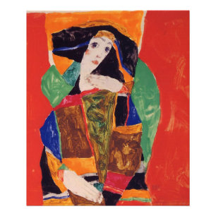 "Portrait einer Frau" Egon Schiele Fotodruck