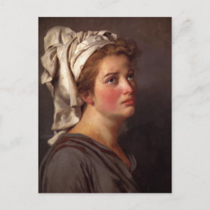Portrait einer Frau in einem Turban von Jacques Da Postkarte