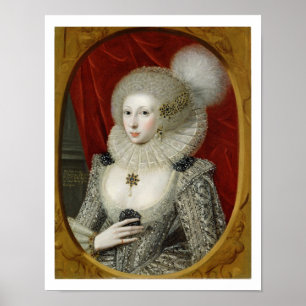 Portrait einer Frau, möglicherweise Frances Cotton Poster