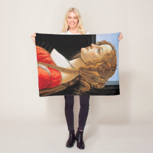 Portrait einer Frau, Sandro Botticelli Fleecedecke