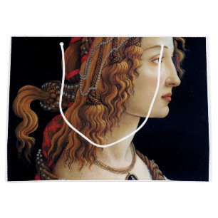 Portrait einer Frau, Sandro Botticelli Große Geschenktüte