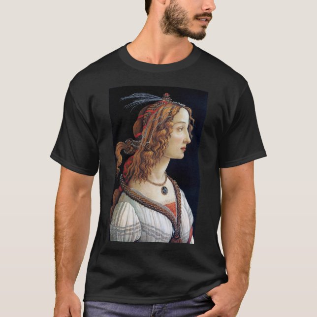 Portrait einer Frau, Sandro Botticelli T-Shirt (Vorderseite)