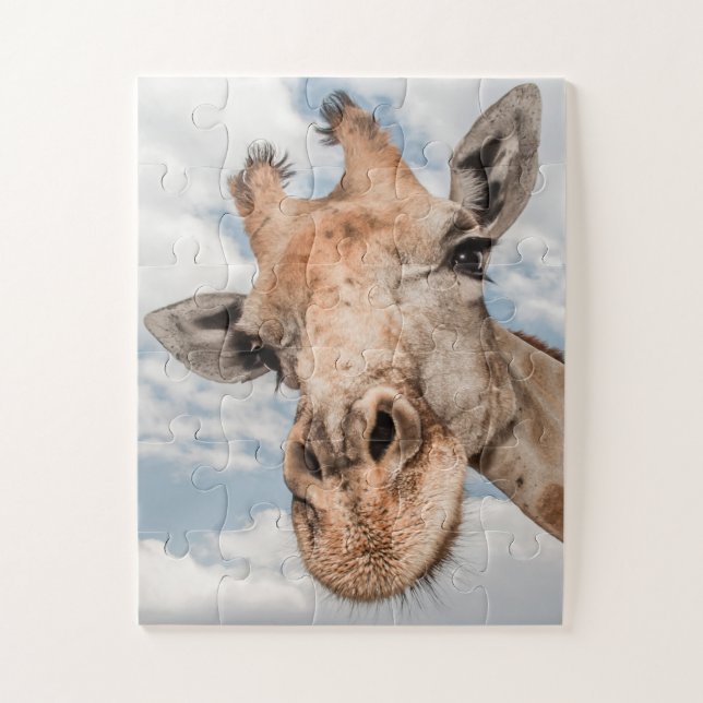 Portrait einer Giraffe (Vertikal)