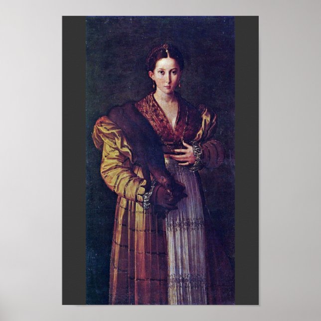 Portrait einer jungen Frau namens Anteia. Poster (Vorne)