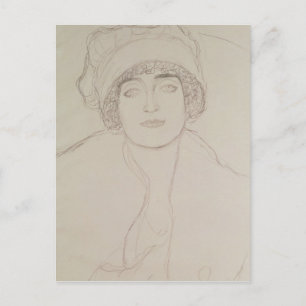 Portrait einer jungen Frau Postkarte