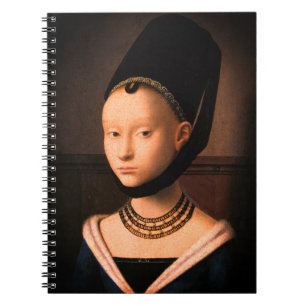Portrait einer jungen Frau (von Petrus Christus) Notizblock
