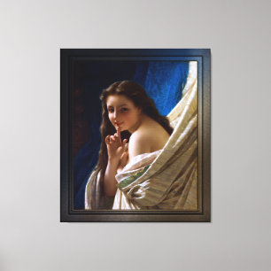 Portrait einer jungen Frau von Pierre Auguste Cot Leinwanddruck