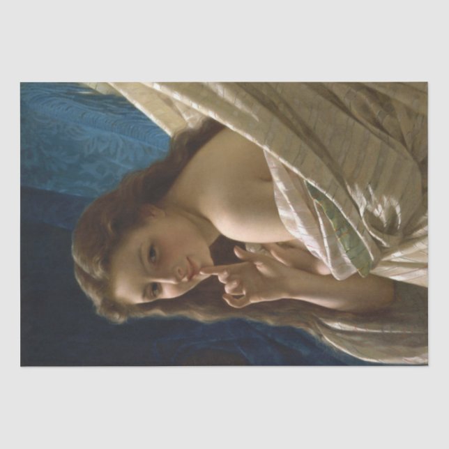 Portrait einer jungen Sensual-Frau Seidenpapier (Vorderseite)