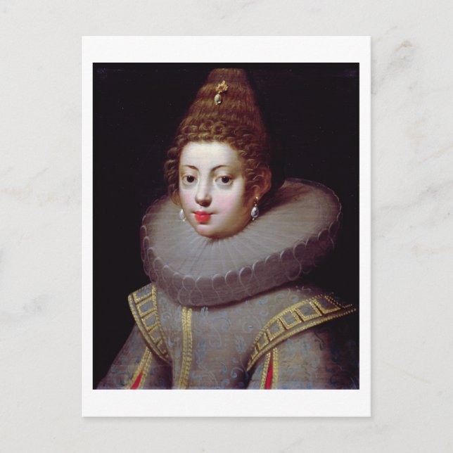 Portrait einer Lady, angeblich Marguerite de Valoi Postkarte (Vorderseite)