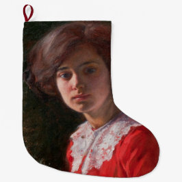 Portrait einer Lady (von Elin Danielson-Gambogi) Großer Weihnachtsstrumpf
